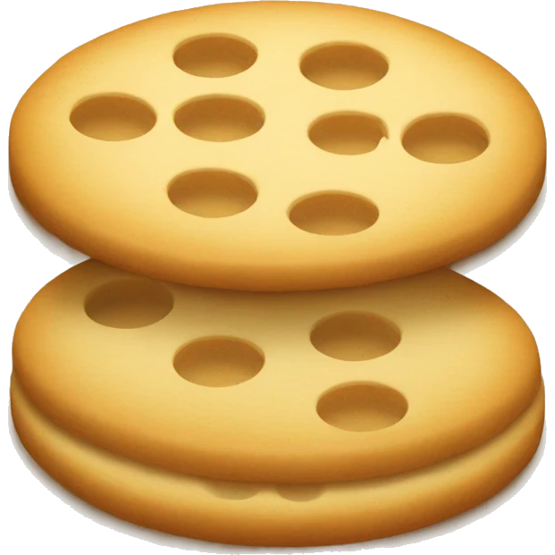round biscuit with holes  emoji