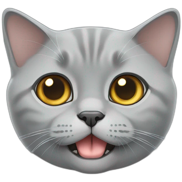 British shorthair hungry emoji