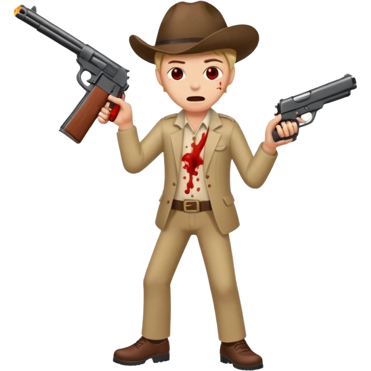 gun shooting at foot emoji