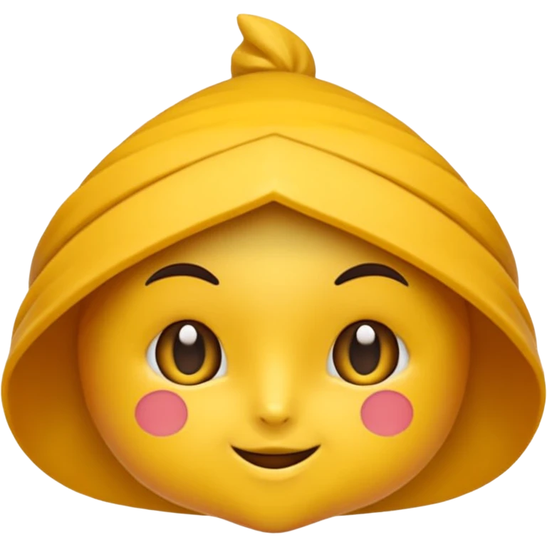 یک دختر با موهای قهوه ای تیره  emoji