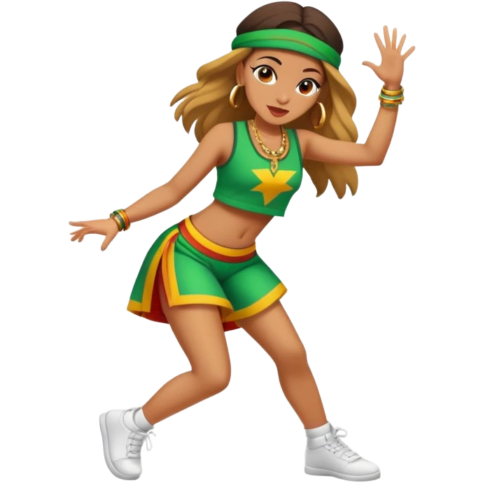 A girl dancing reggaeton  emoji