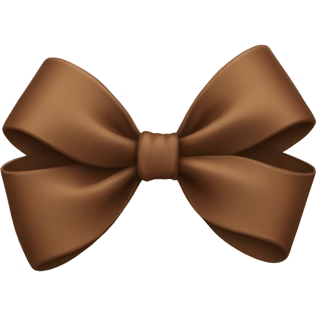 brown bow emoji