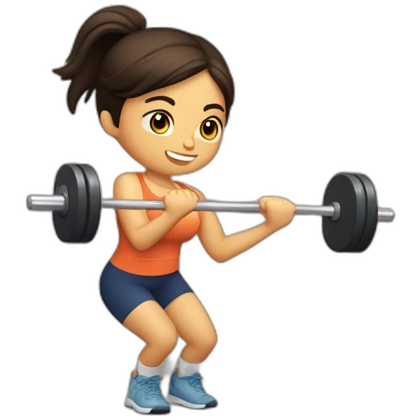 Susana-Pedrosa-Godoy lifting weight emoji