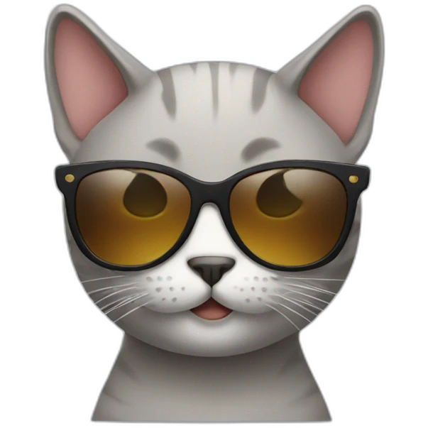 Cat with sunglasses emoji