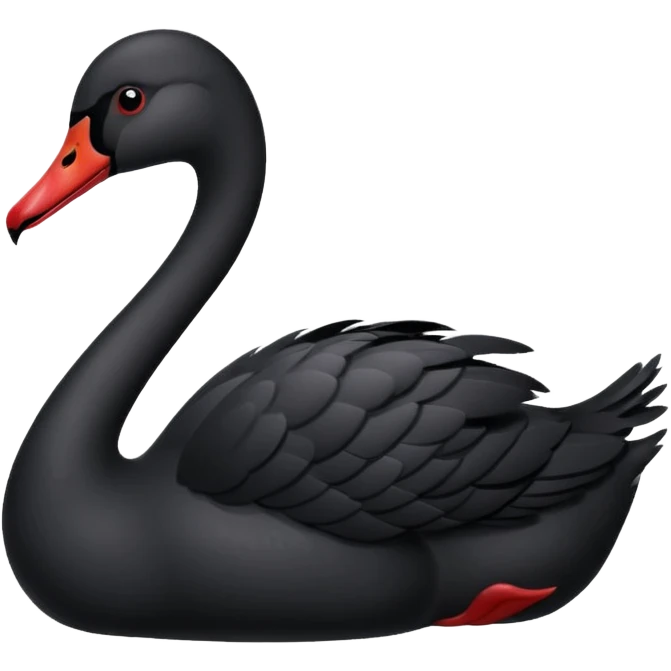 Black swan emoji