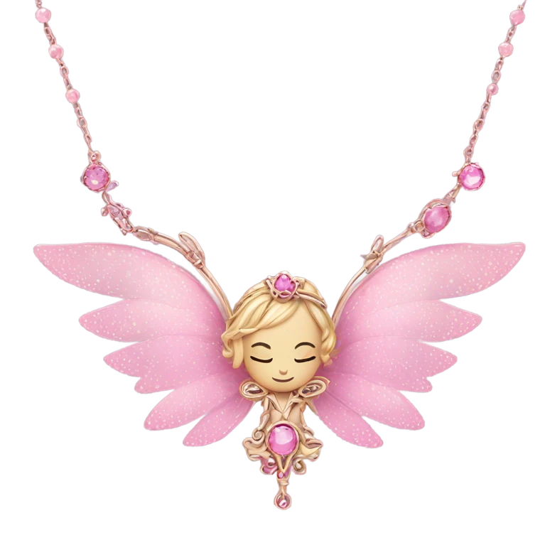 pink fairy necklace emoji