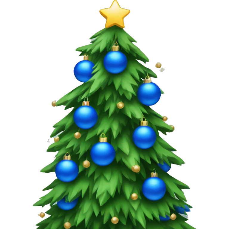 Christmas Tree With Blue Balls emoji