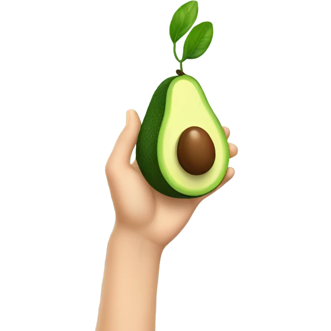 avocado high five emoji