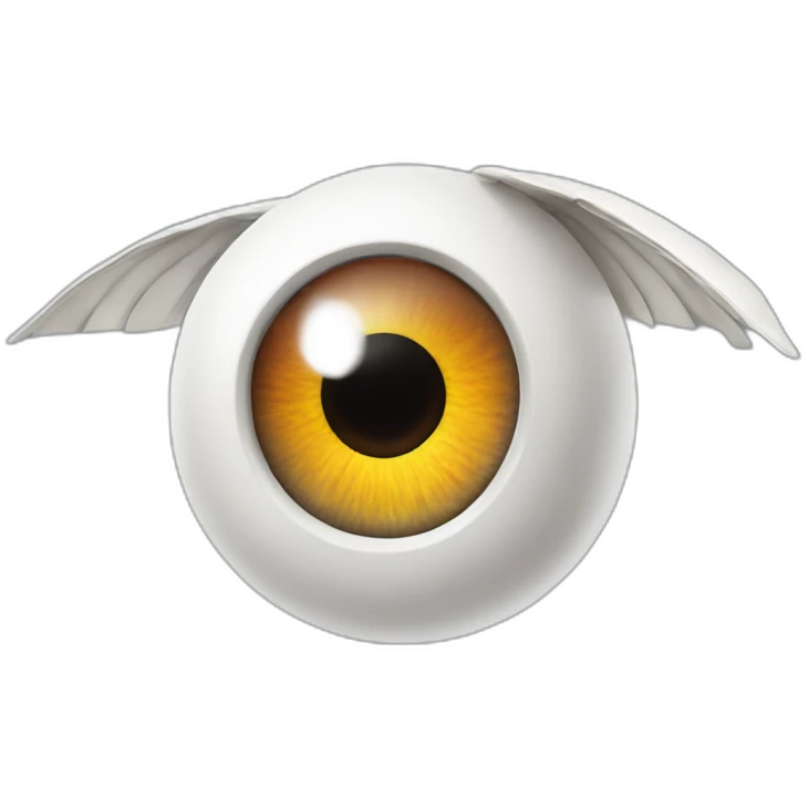Flying eyeball emoji