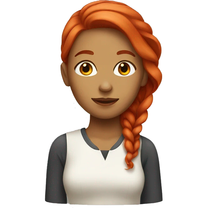 Woman with red hair  emoji