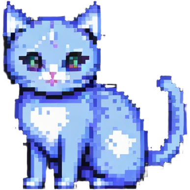 cat pixel art emoji