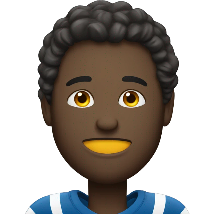 Man dreaming about football emoji