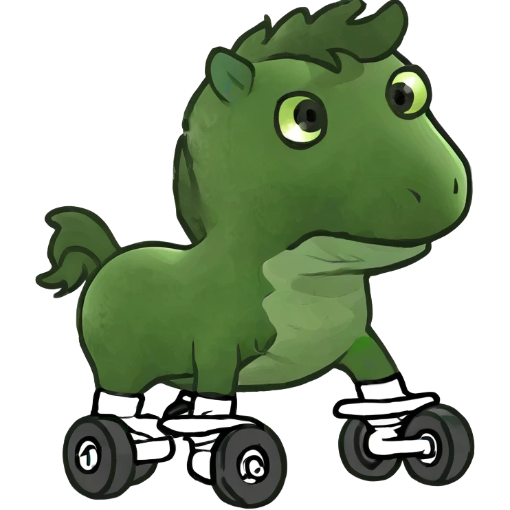 Colt on roller skates  emoji