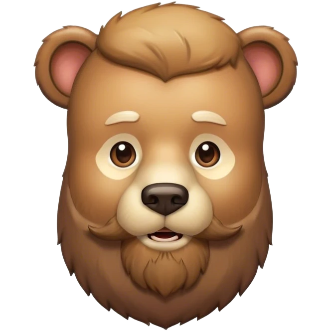 Bearded gay bear emoji