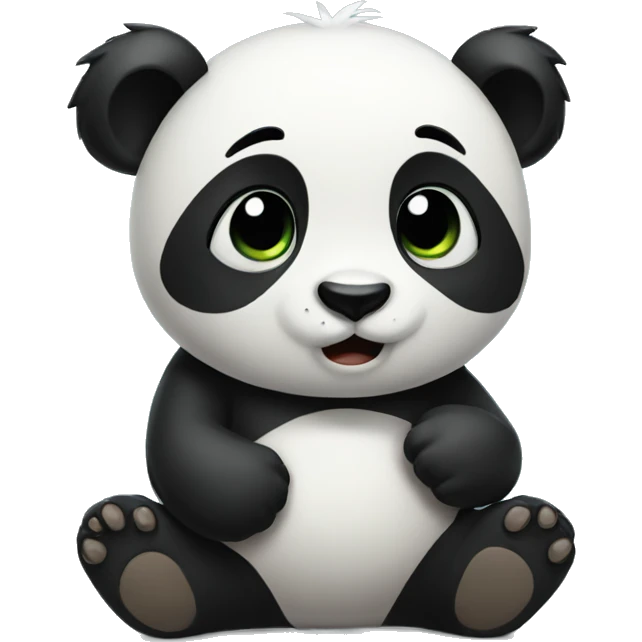 Emotional panda emoji