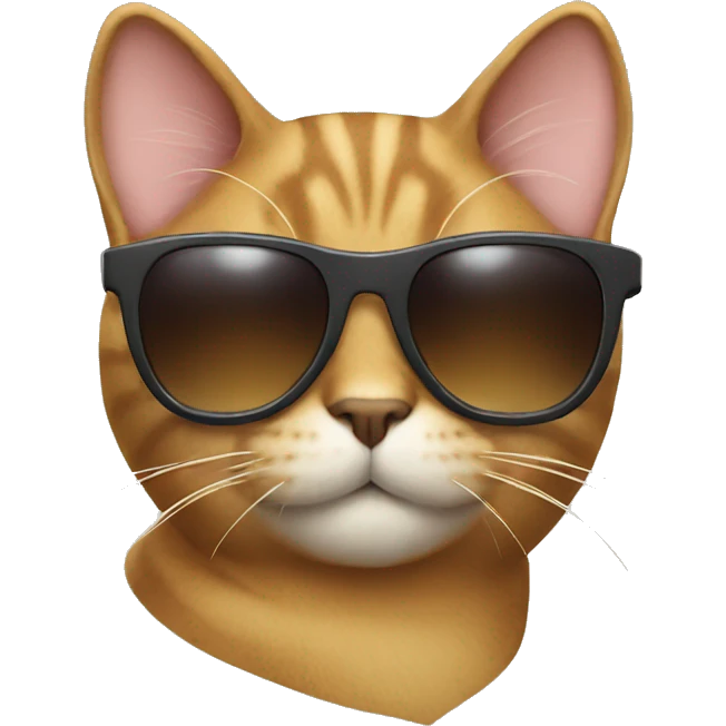 Cat with sunglasses emoji