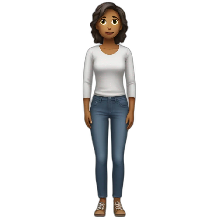Woman stand without anything emoji
