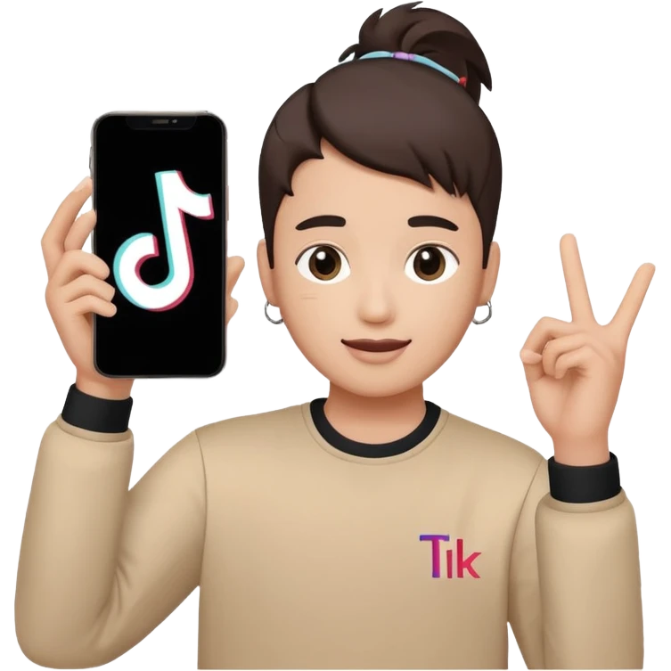 Verificación de tik tok emoji