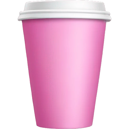 Pink cup emoji