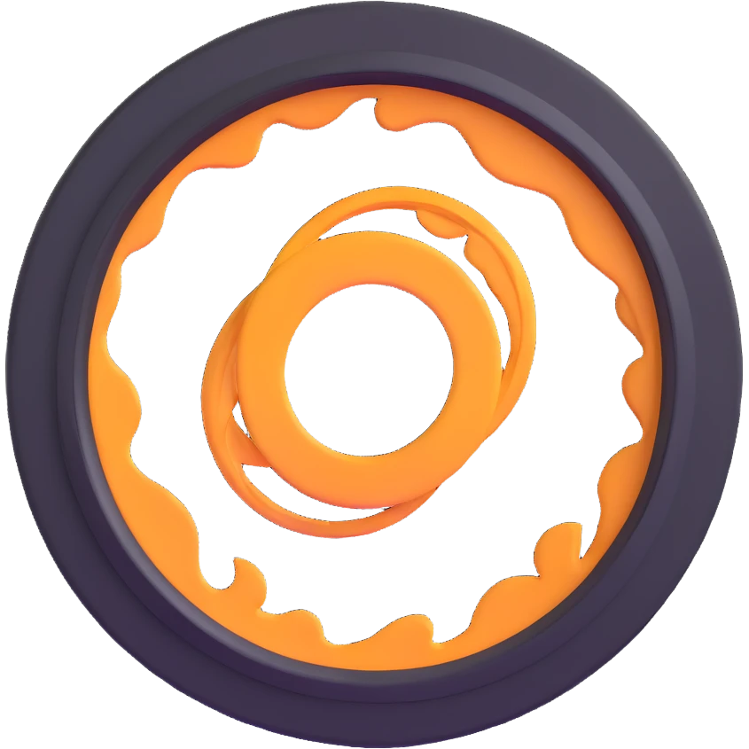 $PORTAL coin with a swirling portal effect in the center, vibrant colors emoji