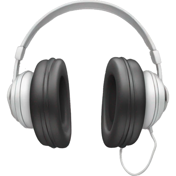 Headphones with a bow emoji