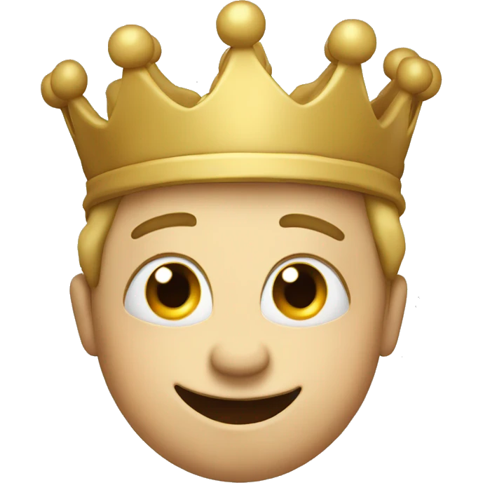 silly face with crown emoji