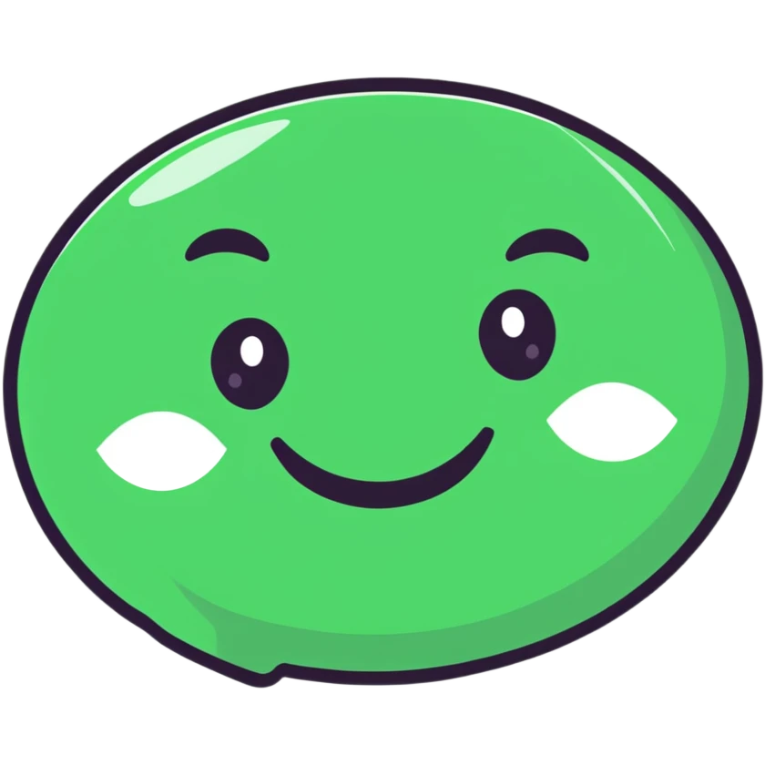 Elegant, refined Maya-inspired smiling face emoji, simple clean lines, geometric but beautiful, dark green on white emoji