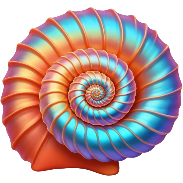Maui sunrise shell emoji