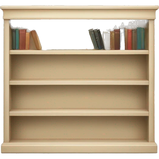 Light beige Bookshelf emoji