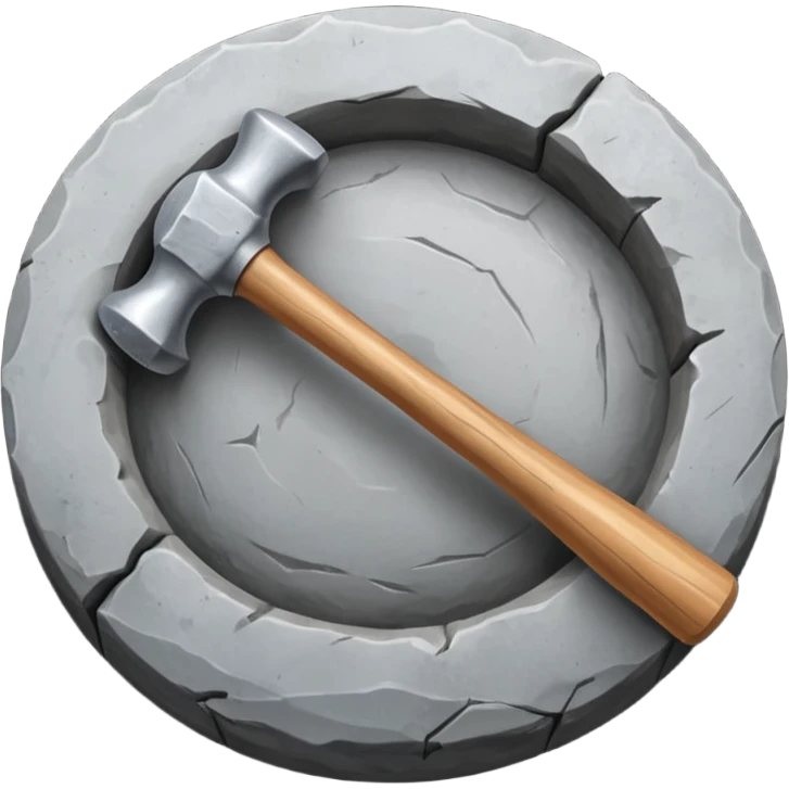 A round hammerstone used for breaking bones or shaping flint.






 emoji