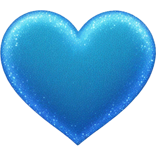 blue heart with sparkles  emoji