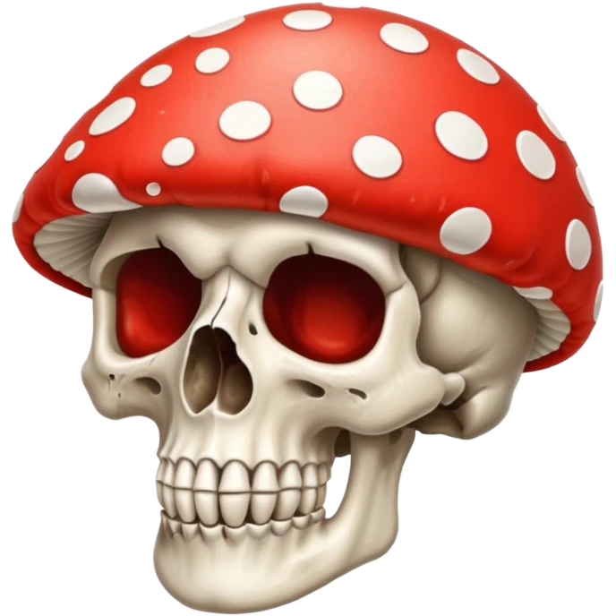 skull,mashroom emoji