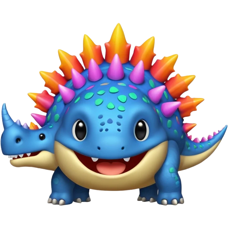 funny stegosaurus face with music notes funny  emoji
