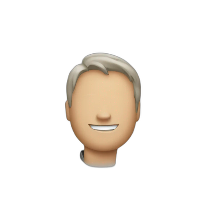 Un chat avec un homme emoji