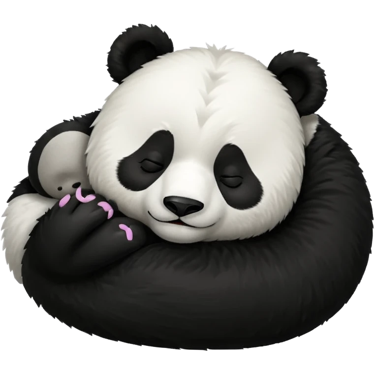 panda sleeping emoji with ZZZ above the head emoji