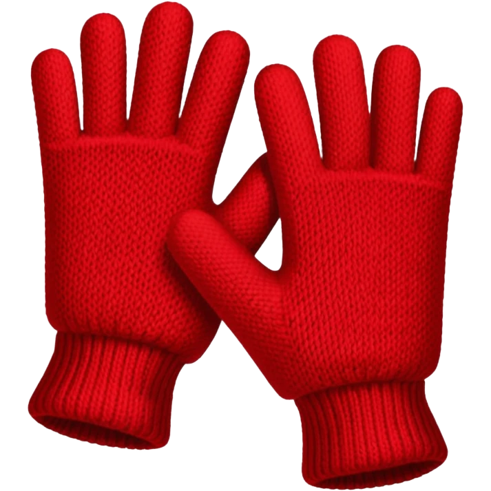 winter red gloves emoji