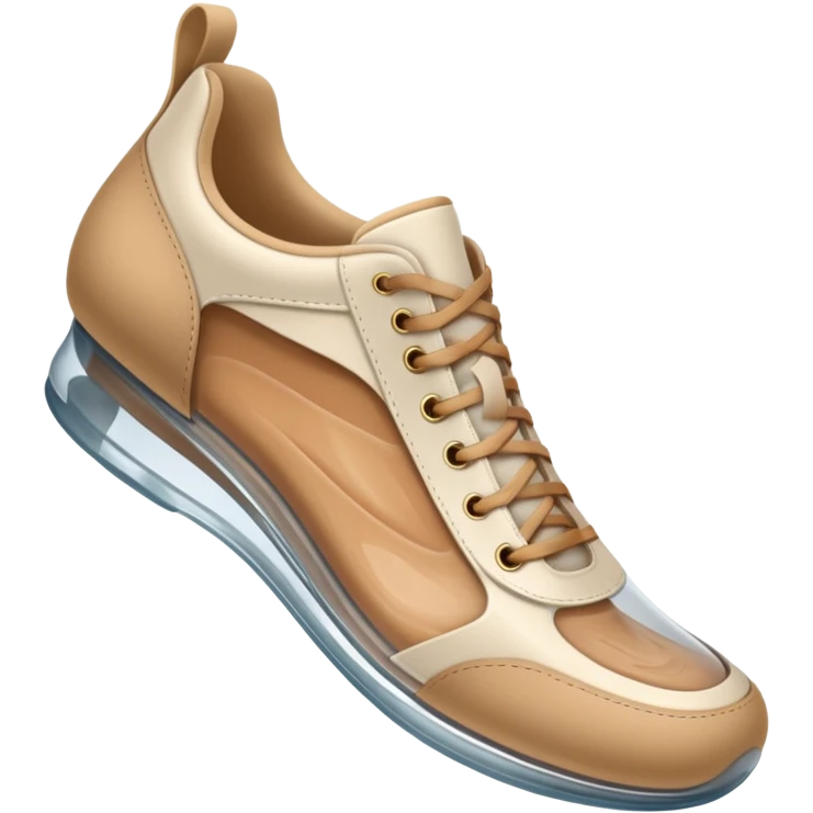 a shoe with a foot inside, stepping and showing a clear shoe print below. and leg with motion line







 emoji