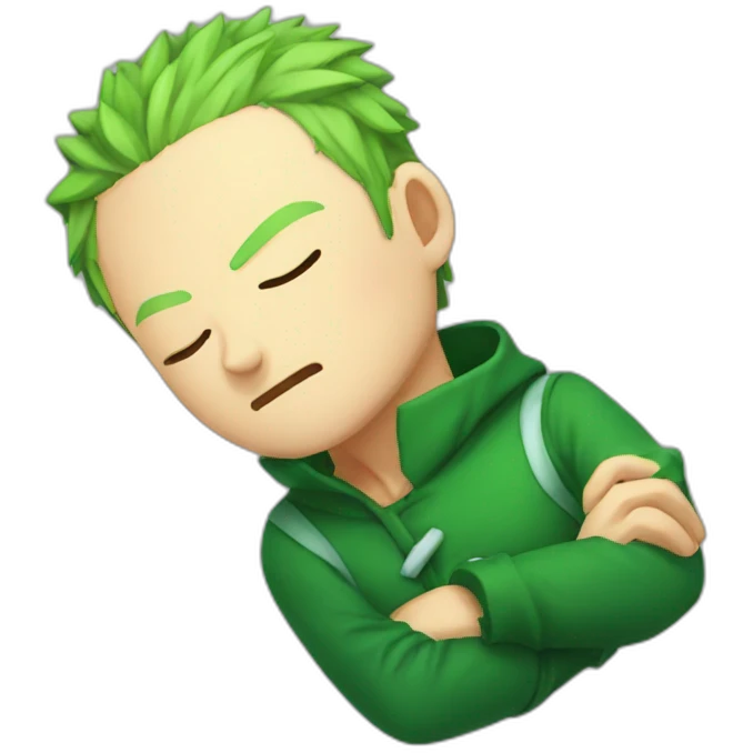 zoro sleeping emoji