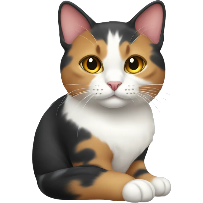 Tricolor cat emoji
