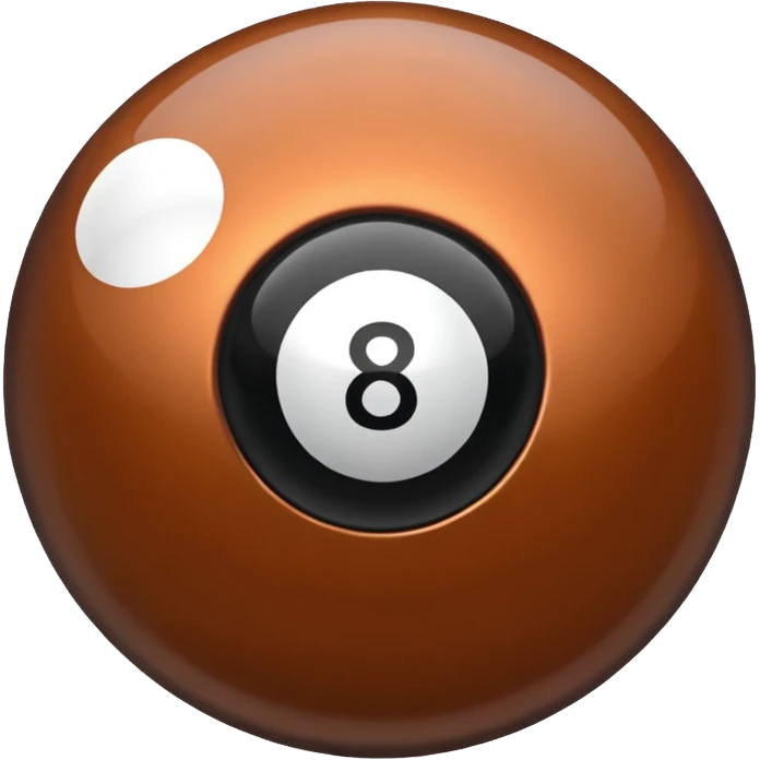 bronze opaque 8 ball emoji