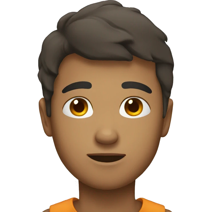 A boy lay down emoji