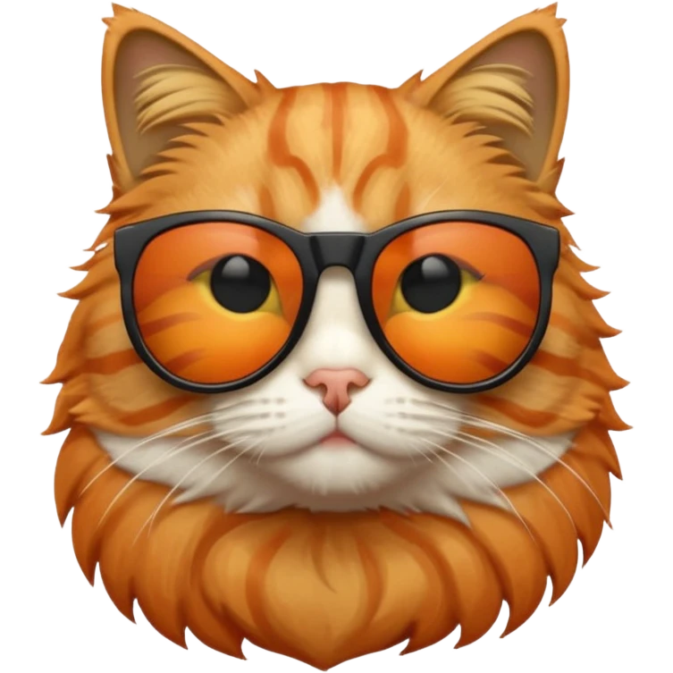 Cat wearing sunglasses emoji