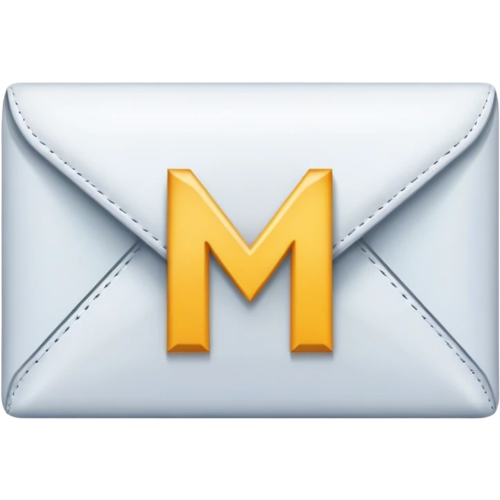 the letter M in the mail icon emoji