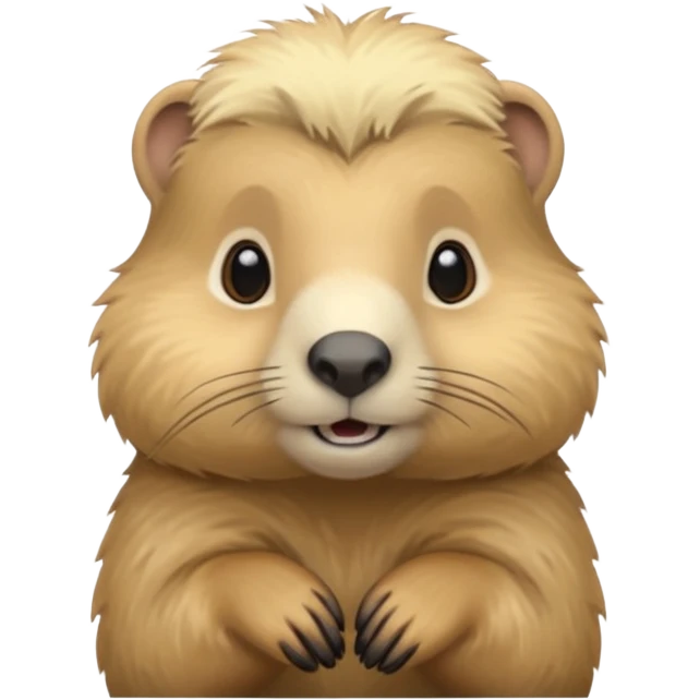 Une marmotte à la chevelure blonde emoji