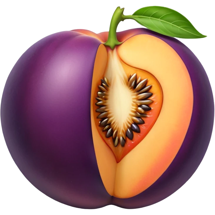 Peach with eggplant in it emoji