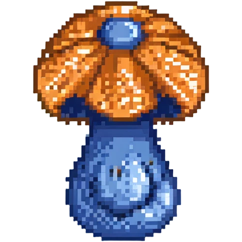 blue mushroom emoji