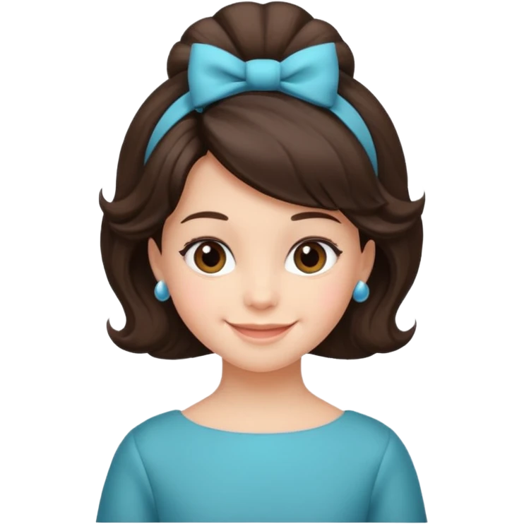 brunet kid with Bouffant emoji