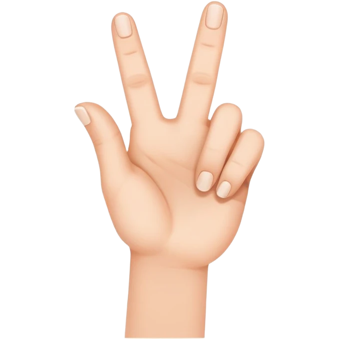 fingers forming a hashtag symbol emoji