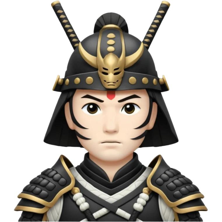 I want a black and white samurai. It is for an icon. emoji