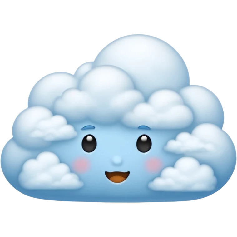 Sky blue cloud emoji